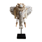 Elephant head shell 20xH32cm(80996)