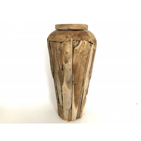 Vase teak big M (3155)