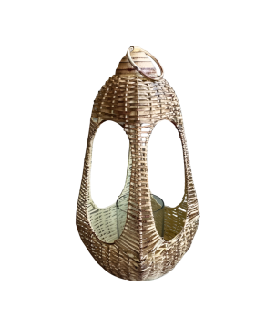 Lantern w. glass D19H38cm(80899)