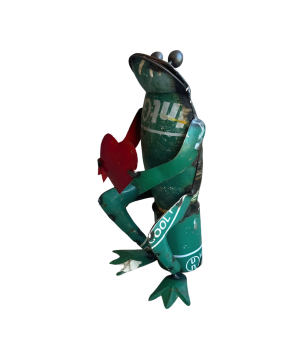 Frog w. heart 16x14H32cm