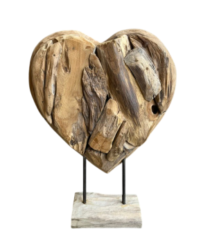 Heart akar on stand H50cm(3573)