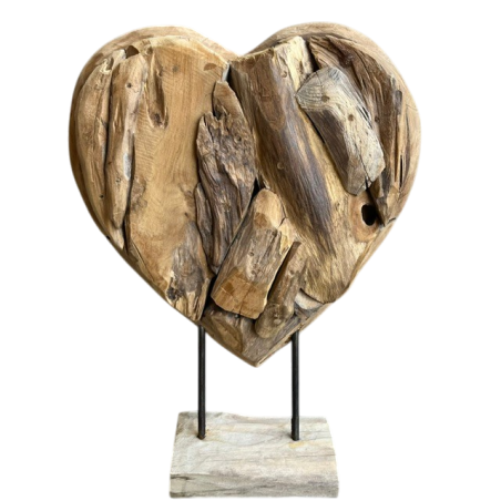 Heart akar on stand H50cm(3572)