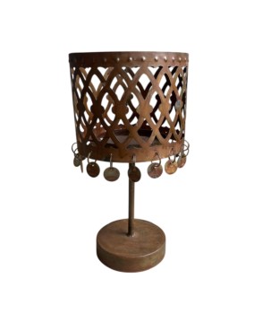 Waxineh. rusty on stand L (80985)