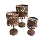 Waxineh. rusty on stand L (80985)