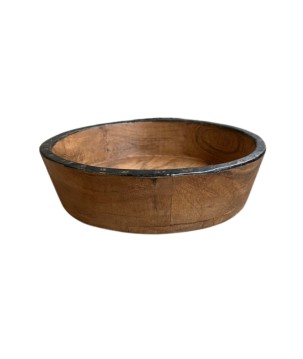 Bowl wood/iron D28(3398)