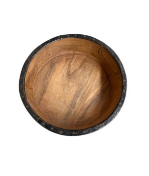 Bowl wood/iron D28(3398)