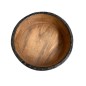 Bowl wood/iron D28cm. (3398)