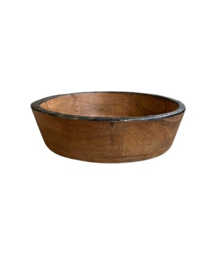 Bowl wood/iron D28(3398)
