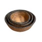 Bowl wood/iron D28(3398)