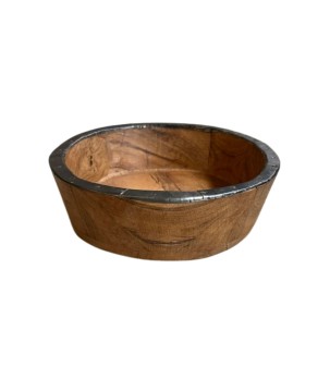 Bowl wood/iron D33(3399)