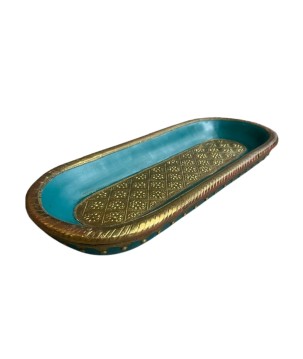Bowl India turq. 43x18H5(7182)