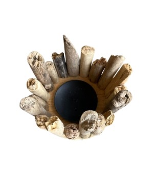 Candleh. driftwood D18H16(3298)