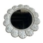 Mirror wh flower D50cm(7026)