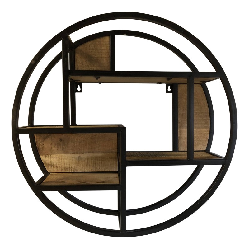 Ronde wandplank D60 zwart (3066)