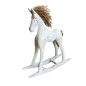 Horse goyang white 35x11H40cm (7556)