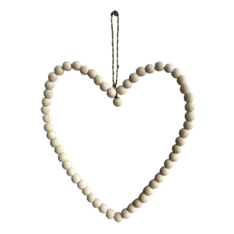 Heart beads Nat. L (7401)