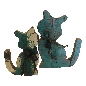 Cat old wood S H28cm(5816)