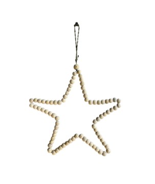 Star beads naturel S/3 20/30/35cm(7172)