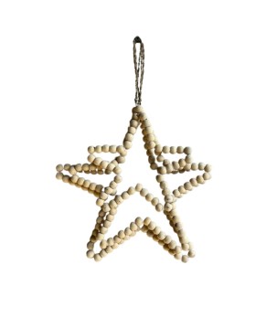 Star beads naturel S/3 20/30/35cm(7172)