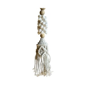 String shell/macramé 45cm (7293)