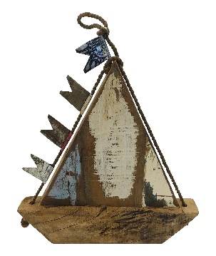 Boat old wood M(5819)