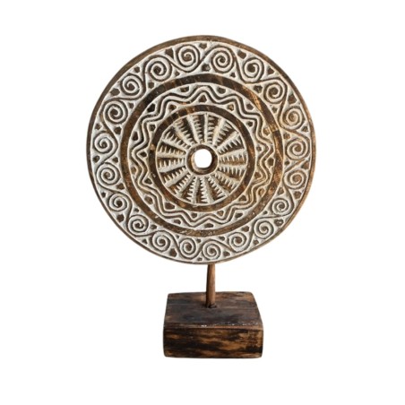 Roda stand carving D40H60cm(80557)