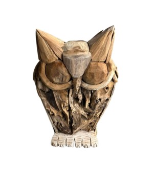 Owl teak L H60cm (7063)