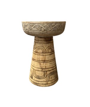Stool carving D35H50cm(80843)