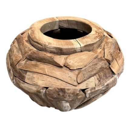 Pot teak akar D45H35 (7090)