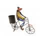 Frog on bike 40x13H43cm(3636)