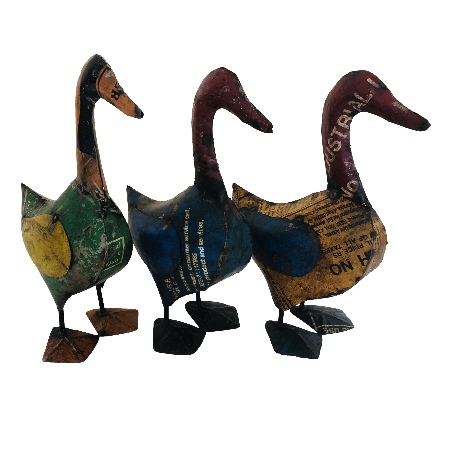 Duck old iron 40cm, div, kleuren! (7895)