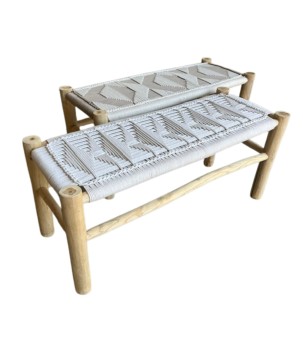 Bench macramé 120x40H45 (7425)