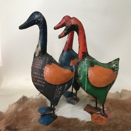 Duck old iron 40cm, div, kleuren! (7895)