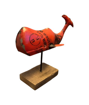 Whale on wooden stand(5969)