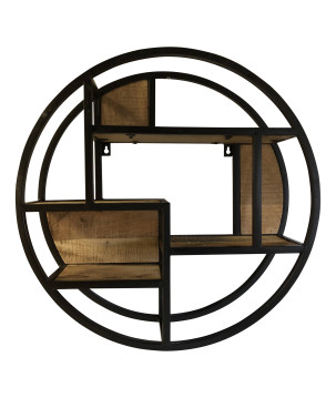 Round wallshelve D60 black (3066)