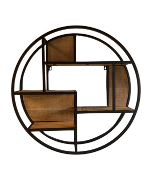 Round wallshelve D80 black (3067)