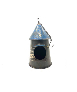 Birdhouse iron round H35(3082)