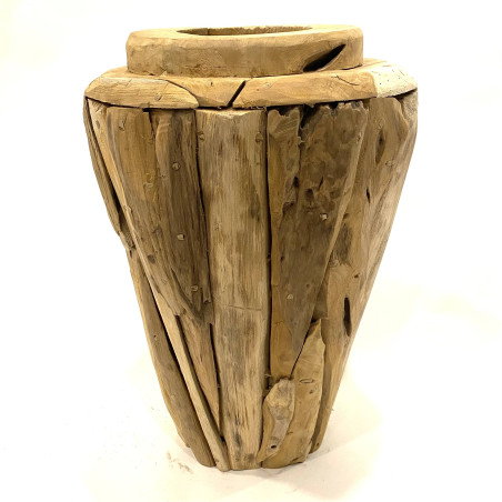 Vase teak akar H50cm(3884)