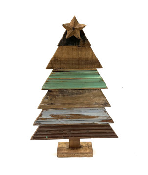 X-mas tree old wood L (3974)