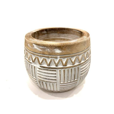 Pot carving 12x14cm (80020)