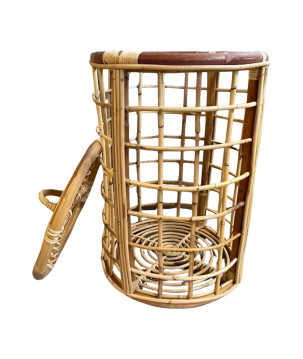 Laundry basket rattan D40H60 (80199)