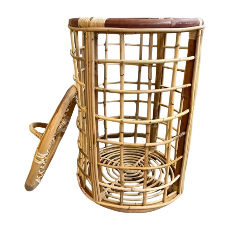 Laundry basket rattan D40H60 (80199)