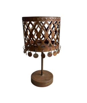Waxineh. rusty on stand L (80985)
