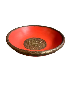 Bowl India orange D32H8cm(7177)