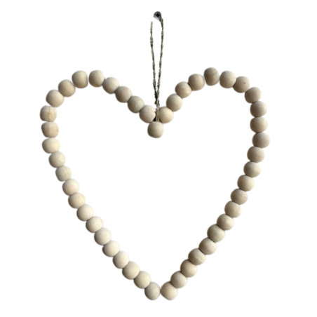 Heart beads Nat. S (7400)