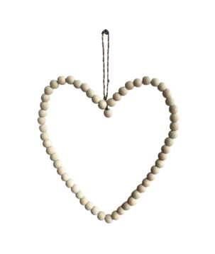 Heart beads Nat. L (7401)