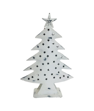 Xmas tree antique white H40cm (5128)