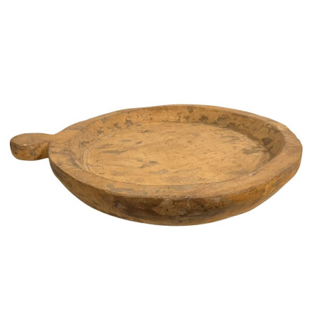 Old wooden bowl handle M (5482)