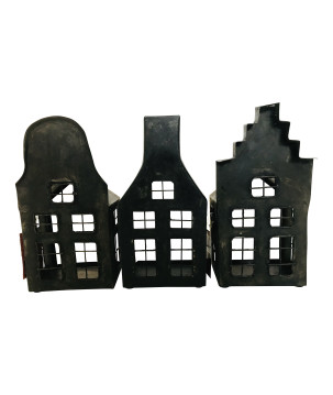 Iron house for candle 13x9x26cm(5548)