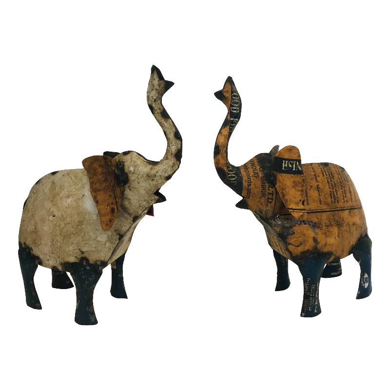 Elephant old iron 35x40cm.